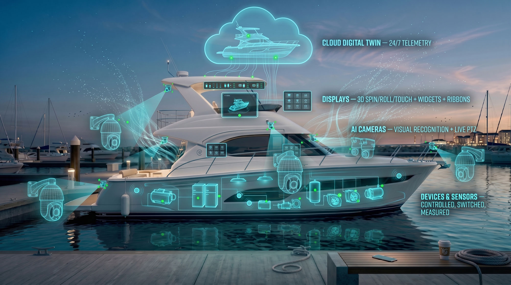Digital twin / cloud log view